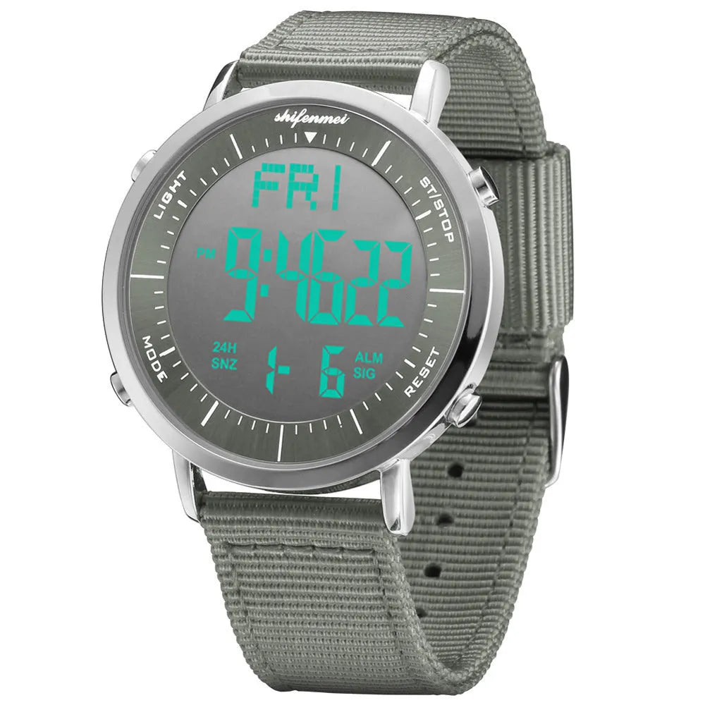 Shifenmei sports digital watch with digital display and 10 metre waterproof rating