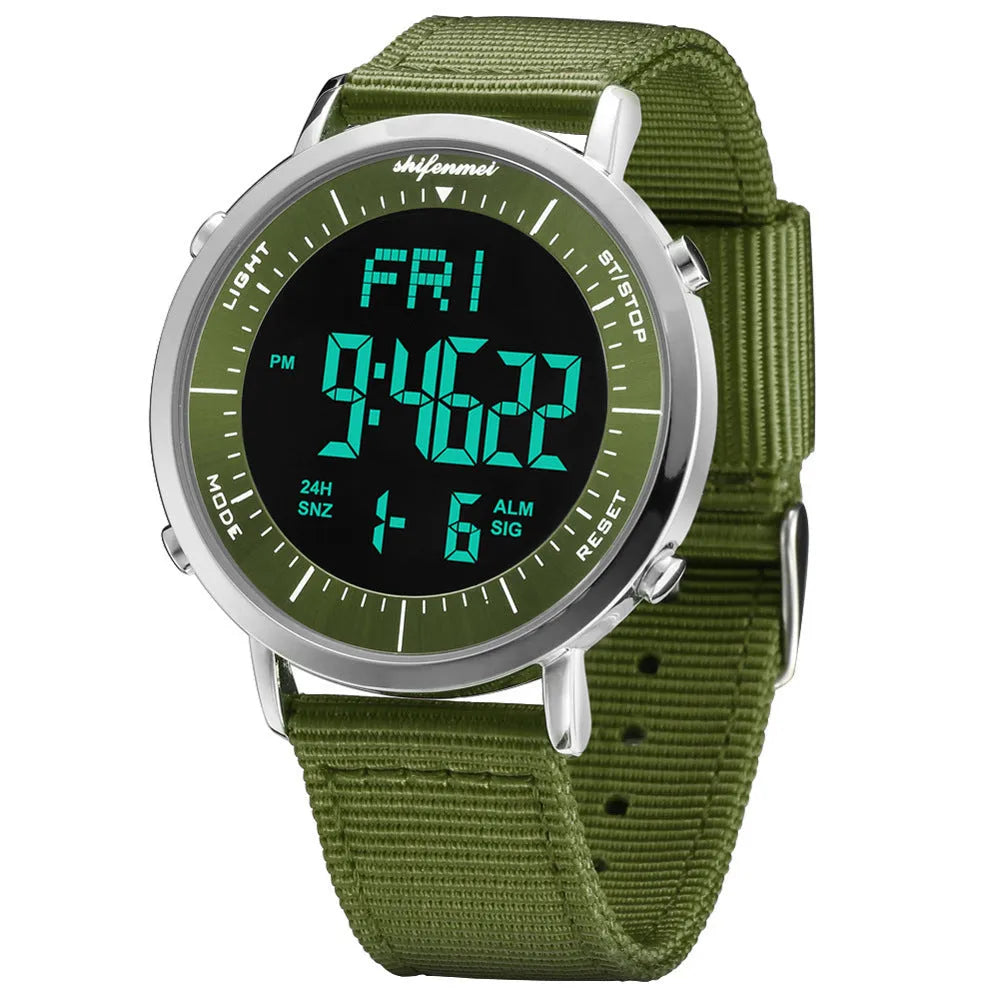 Shifenmei sports digital watch with digital display and 10 metre waterproof rating