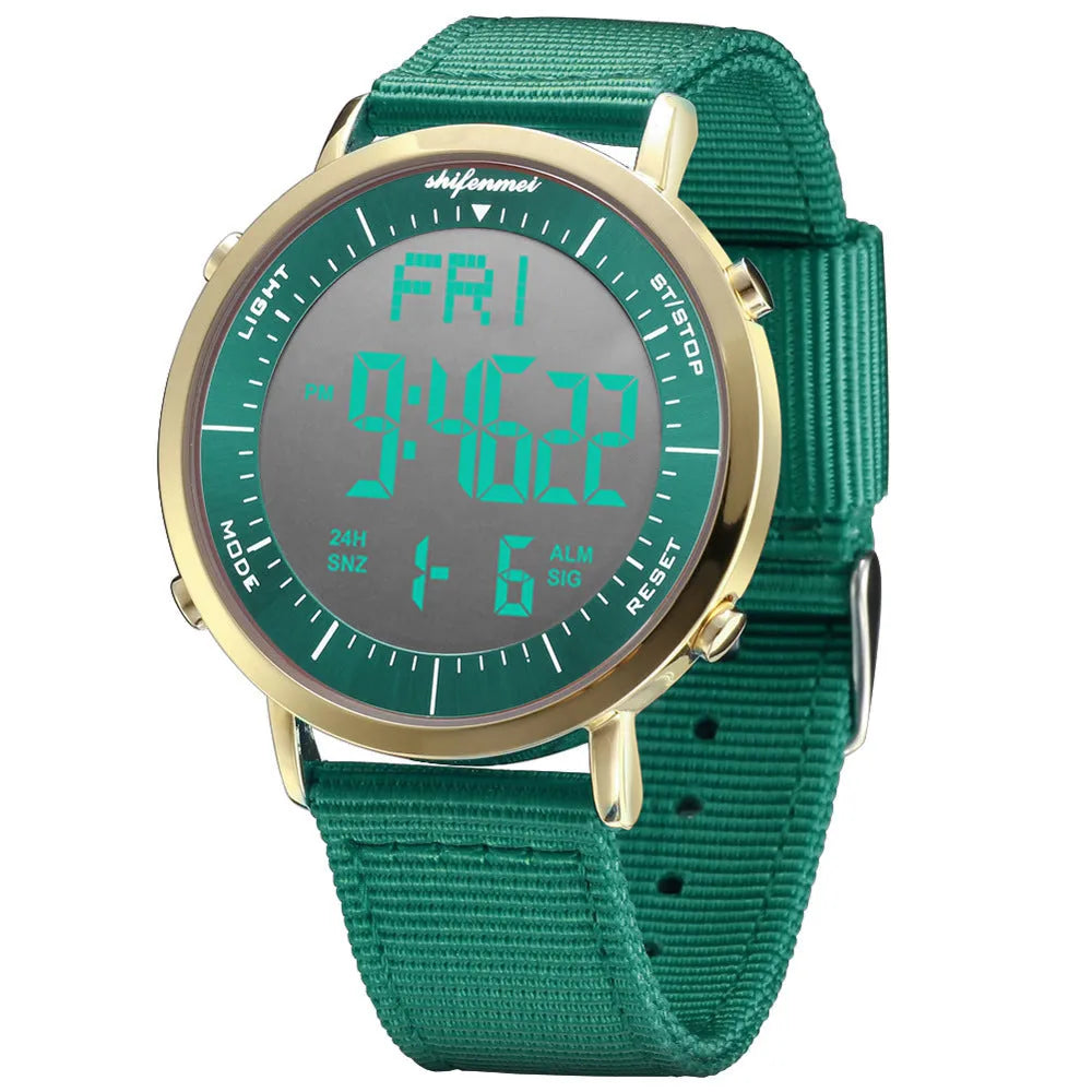 Shifenmei sports digital watch with digital display and 10 metre waterproof rating