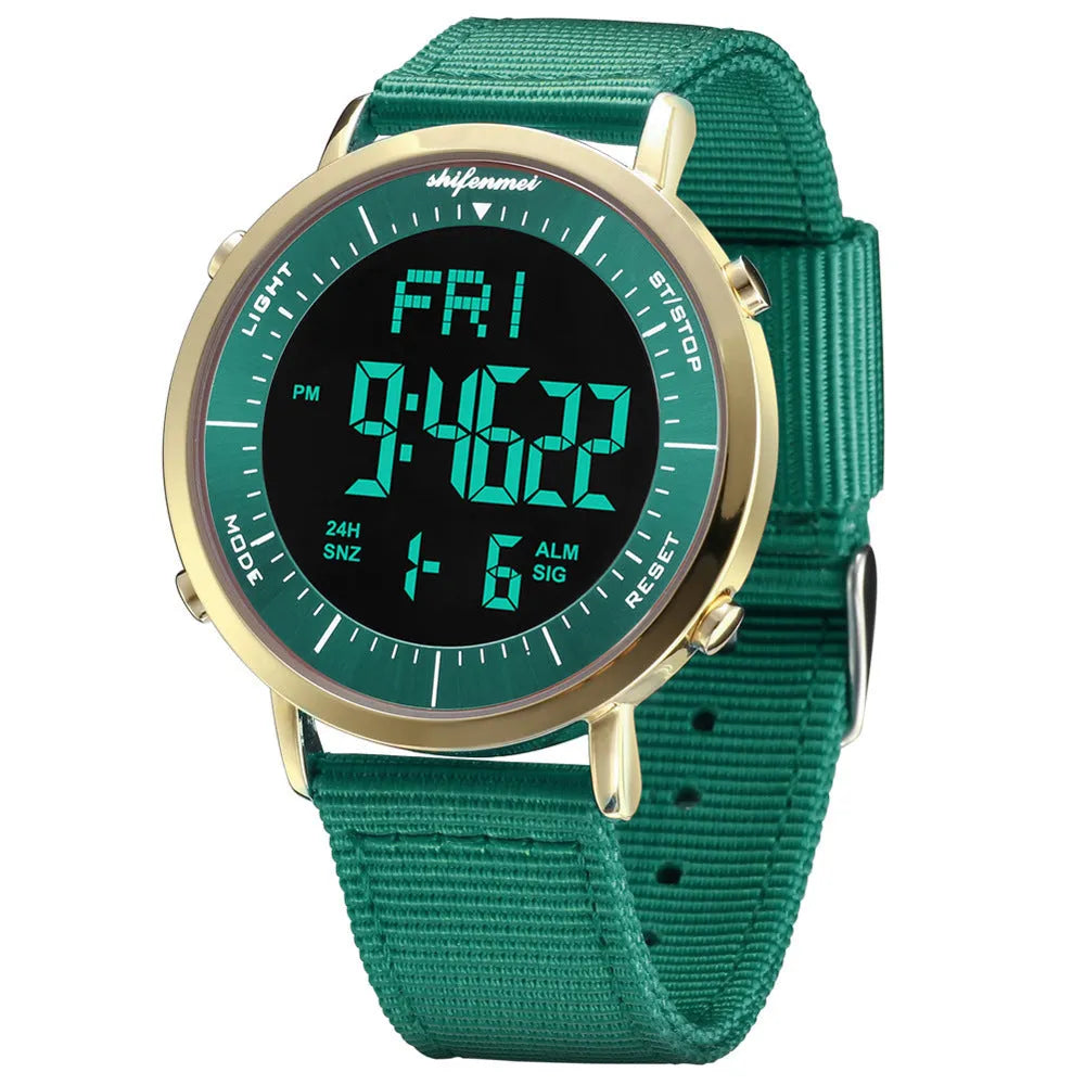 Shifenmei sports digital watch with digital display and 10 metre waterproof rating