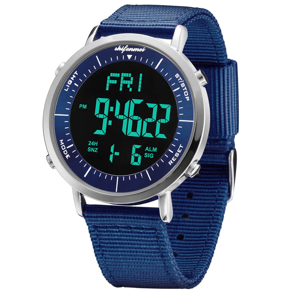 Shifenmei sports digital watch with digital display and 10 metre waterproof rating