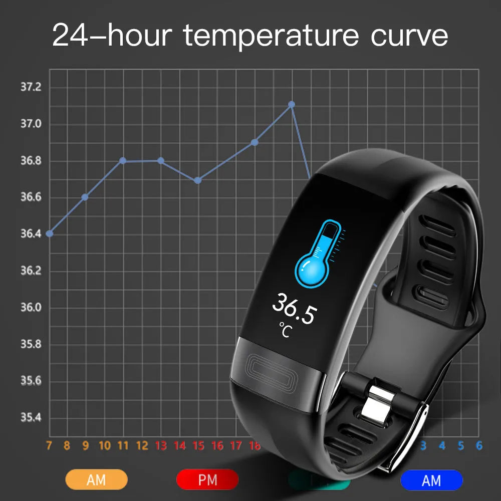 Smart health monitoring bracelet with ECG tracking on adjustable wrist strap