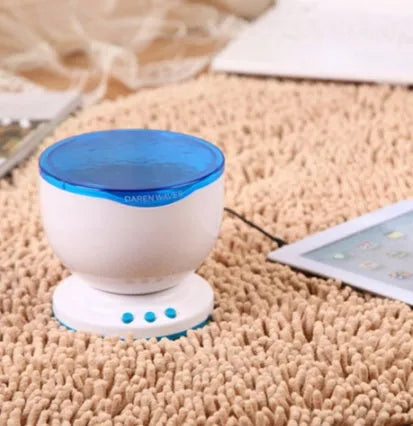 Blue ocean wave LED projection lamp for children's bedrooms with 5 metre optimal distance