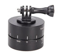 360-degree auto rotate camera tripod head base for timelapse photography with GoPro and DSLR compatibility