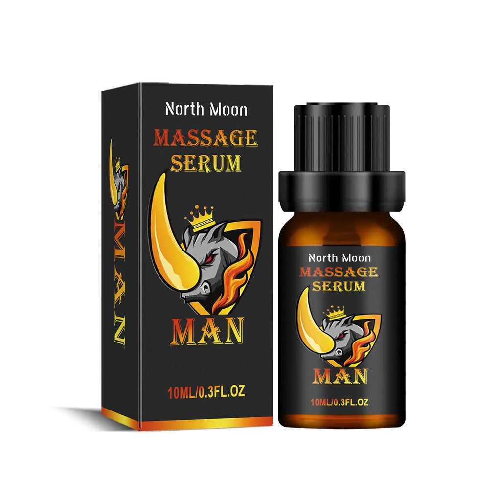 Men's 10ml essential oil bottle for external massage body care with mineral oil jojoba vitamin E formulation