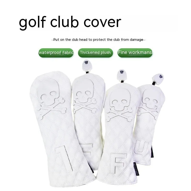 Black and white golf waterproof wooden pole protective cover for sports equipment
