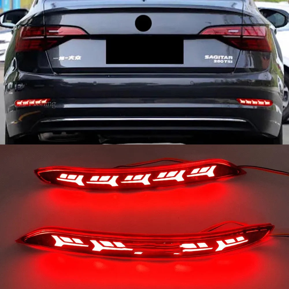 Volkswagen Sagitar LED bumper light replacement with flowing water steering effects for 2019-2021 models