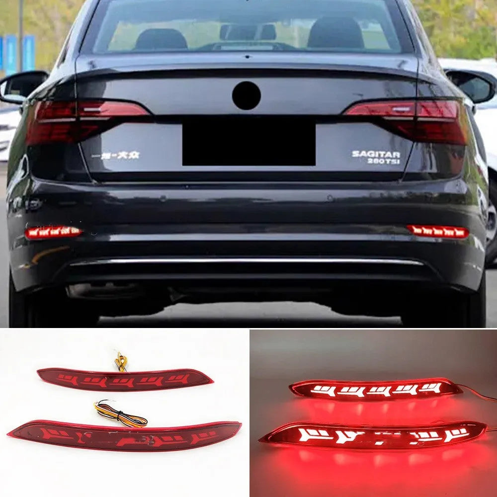 Volkswagen Sagitar LED bumper light replacement with flowing water steering effects for 2019-2021 models