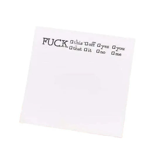 Square 75mm sticky note paper with colourful printed cover designs on white background