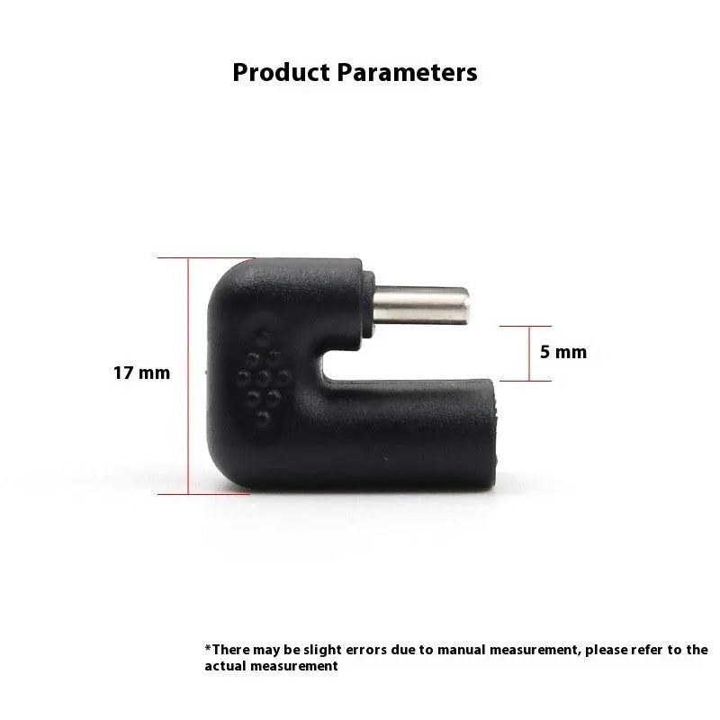 Plastic male to female adapter extension cable with U-bend design for mobile device charging