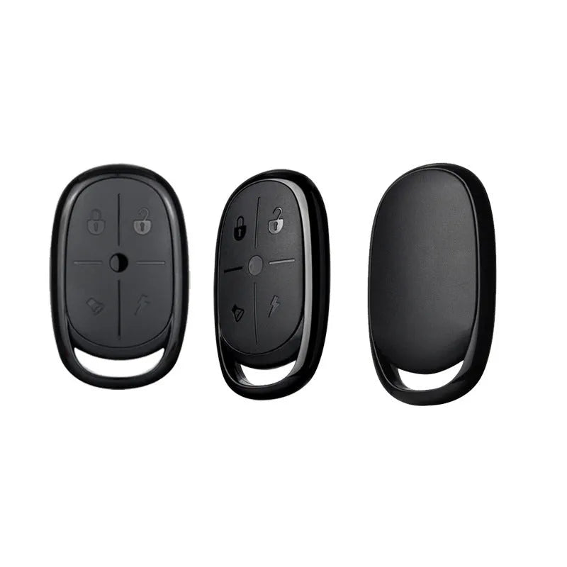 Black ABS 433MHz wireless copy remote control body with 3 keys and compact design
