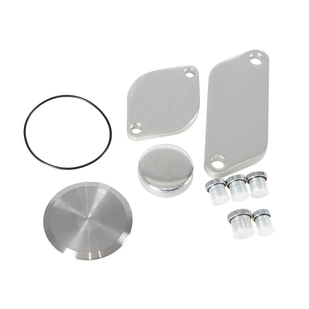 Silver aluminium alloy valve cover for automotive cooler EGR systems.