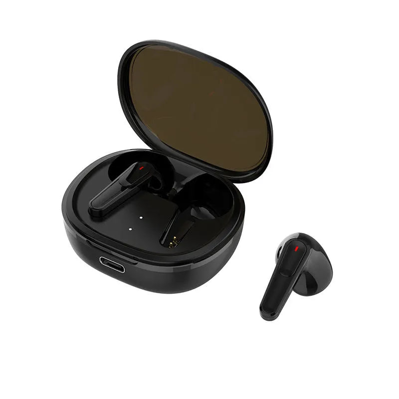 Black PRO30 Bluetooth in-ear headphones with noise reduction feature