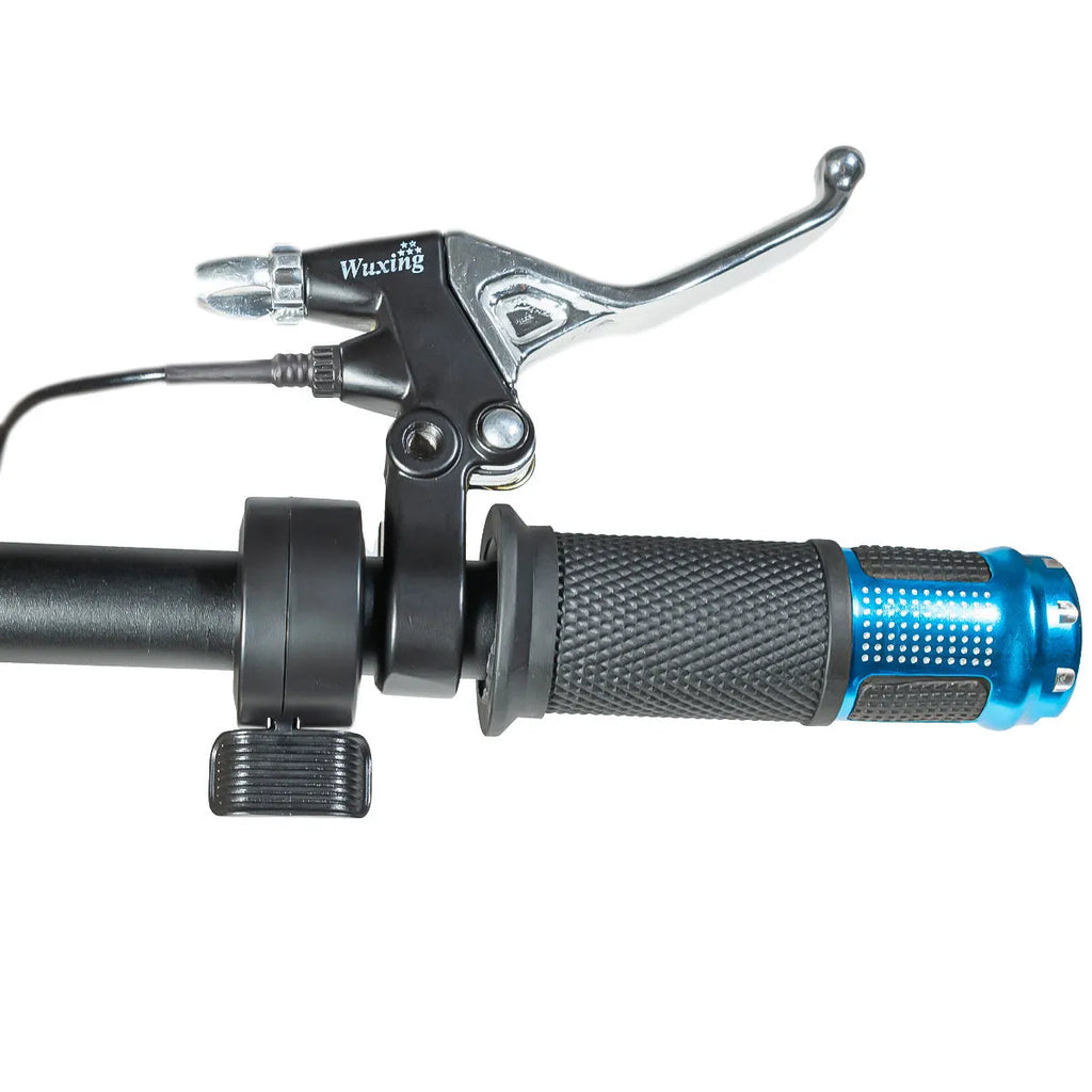 Electric vehicle handlebar replacement section in blue, red, silver or yellow colours with 5-core wiring