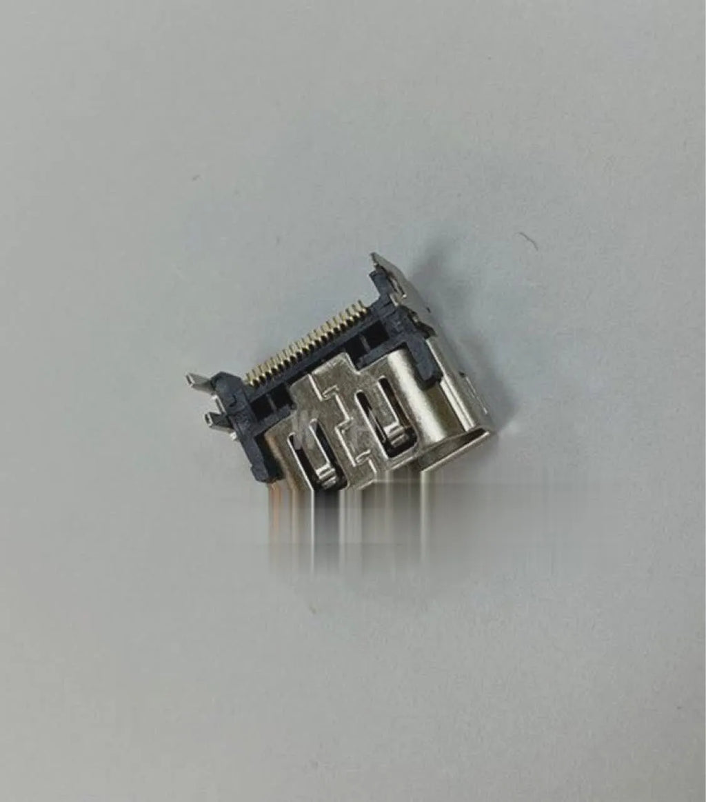 Silver HDMI interface host socket for gaming console accessories