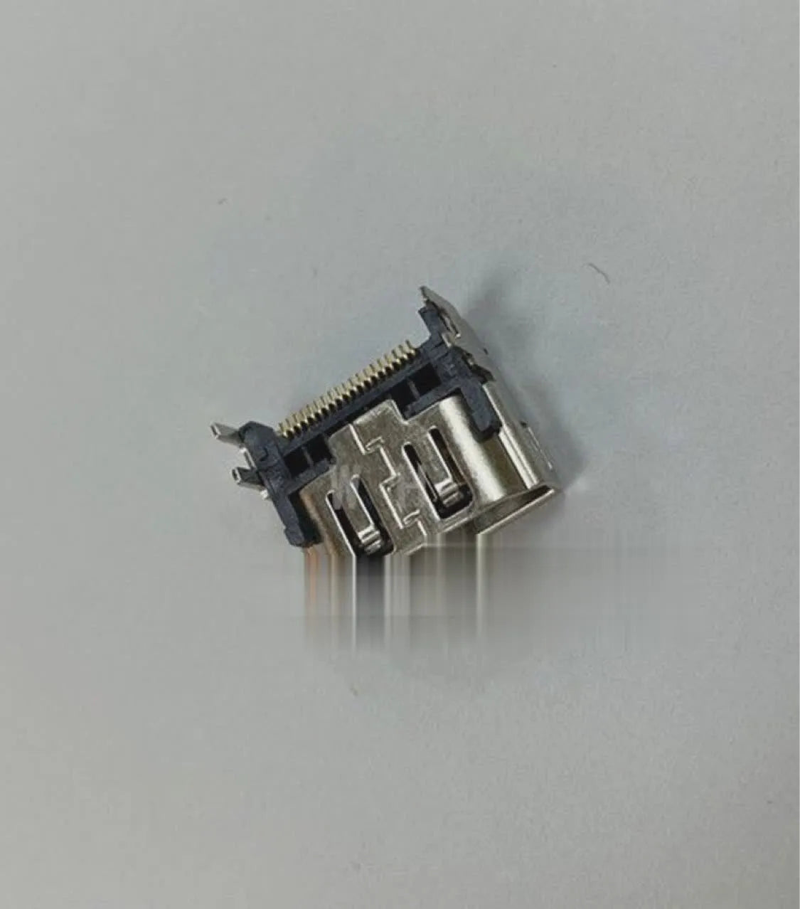 Silver HDMI interface host socket for gaming console accessories