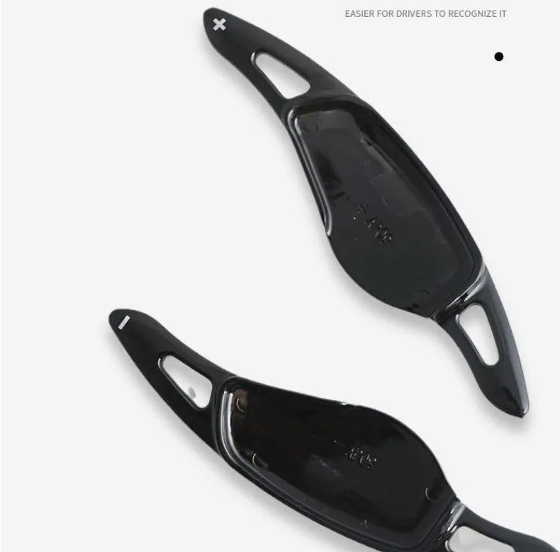 Carbon fibre steering wheel shift paddle modification kit in five colour options
