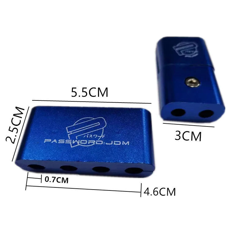 Three-piece zinc alloy car modification fastening clamp in multiple colours