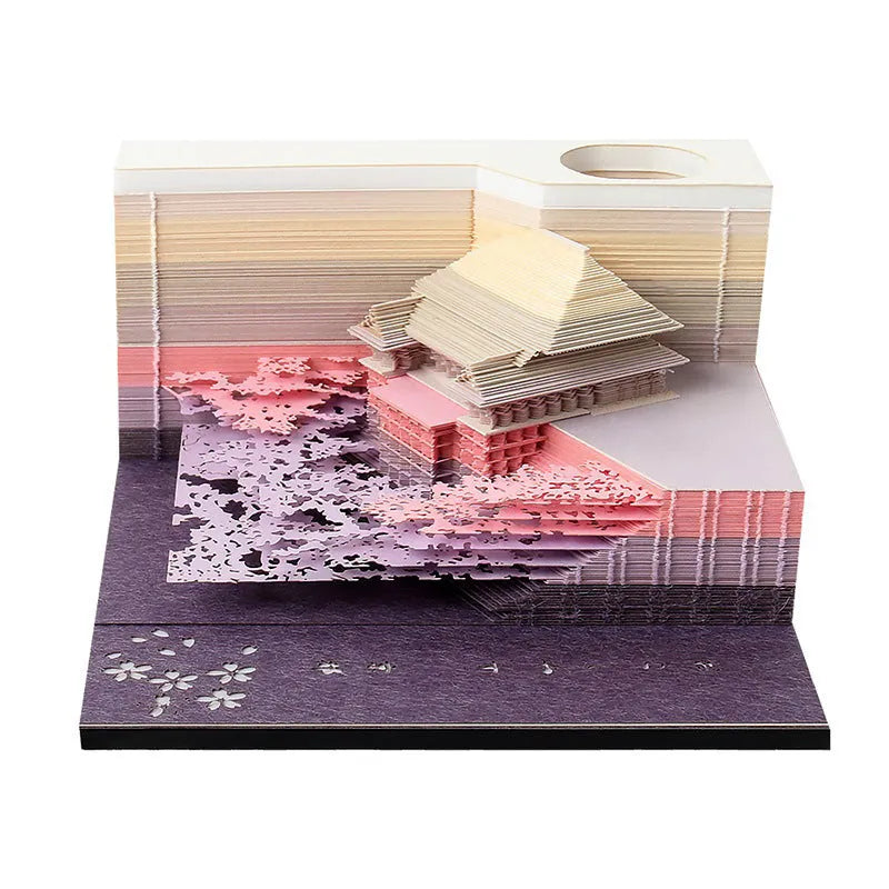 One Piece anime sticky notes pad showing cartoon architecture design on 80x45mm craft paper