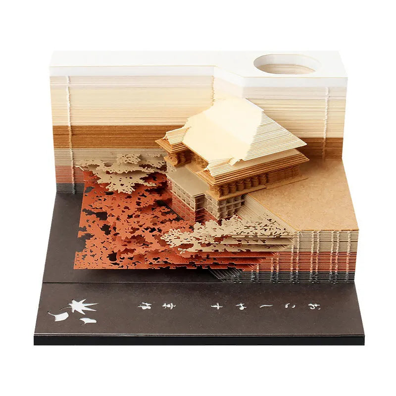 One Piece anime sticky notes pad showing cartoon architecture design on 80x45mm craft paper