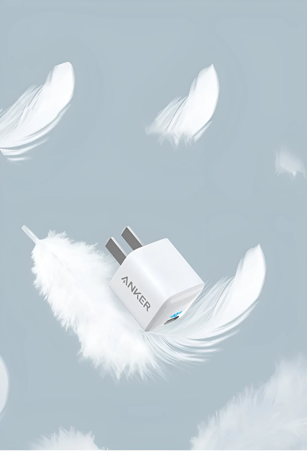 White 18W travel mobile phone charger with USB port for international 240V charging