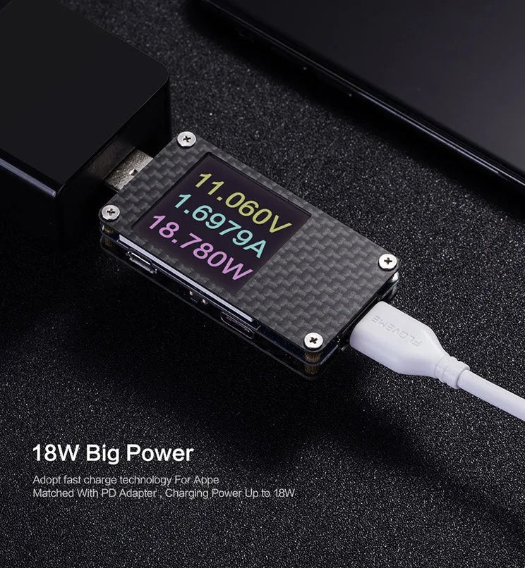 White braided USB-C to Lightning cable with aluminium connectors, 1 metre long