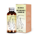 50ml bottle of moisturising body oil with cassia seed, capsaicin and ginger extracts