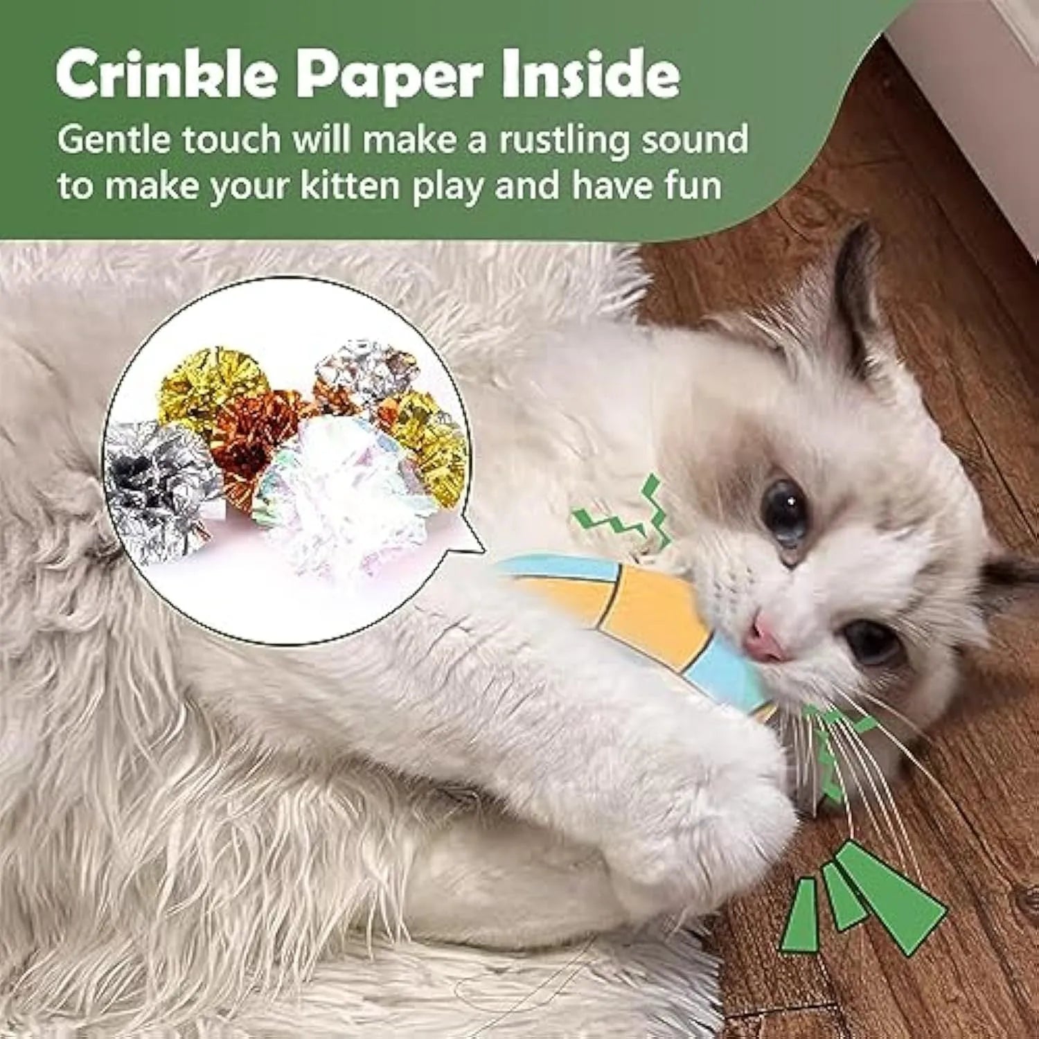 Interactive plush flying disc cat toy with sports ball pattern for indoor cats and kittens