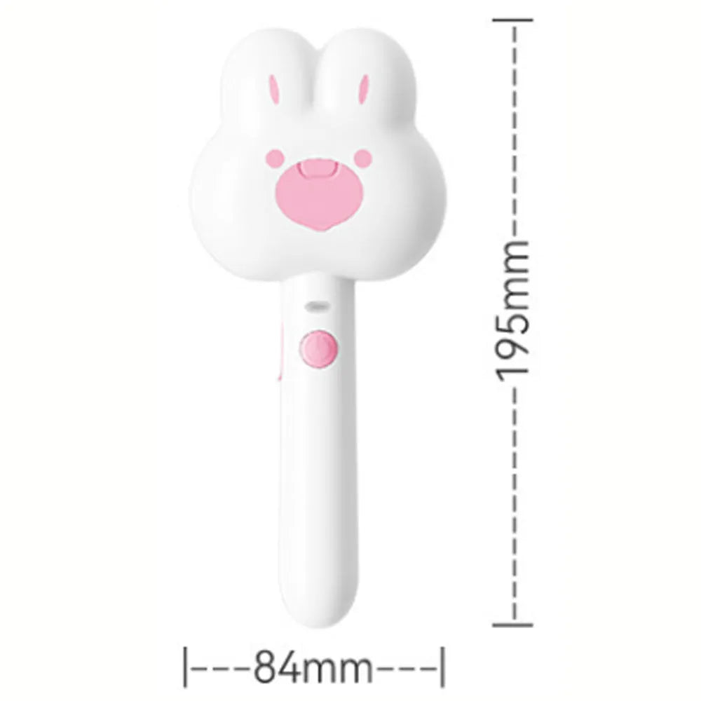 Rechargeable pet grooming comb with steam function in green, pink or white colours