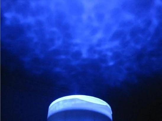 Blue ocean wave LED projection lamp for children's bedrooms with 5 metre optimal distance