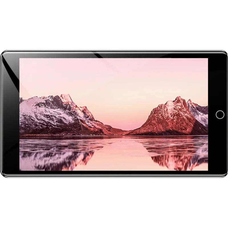Black Ruizu H1 MP3 MP4 player with 4-inch touch screen showing music library
