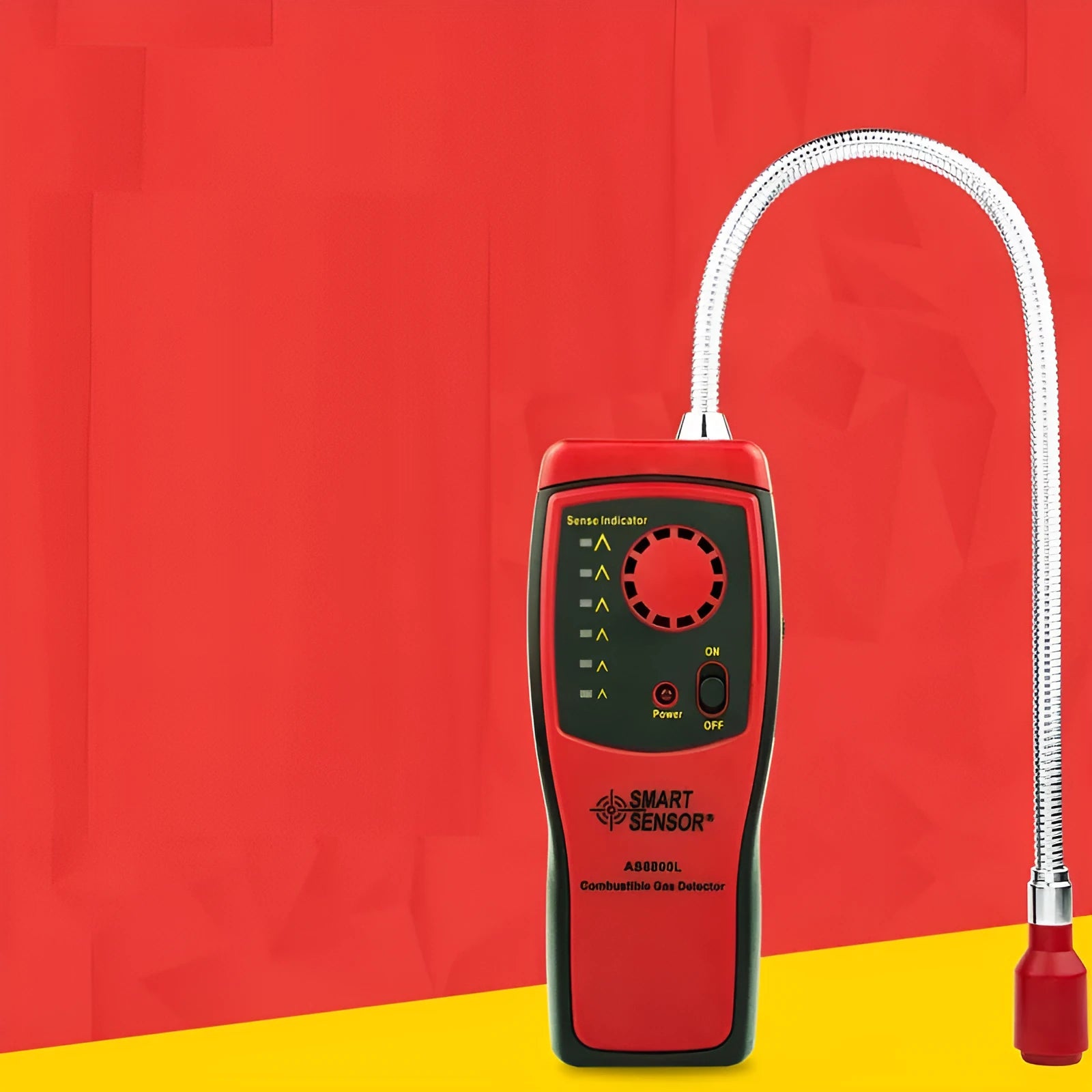 AS8800L portable flammable gas detector with LED display and compact 160×66×31 mm design