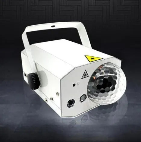 Black or white LED laser magic fan projection lamp for stage and party lighting