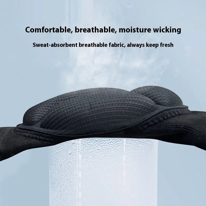 Black breathable knee pad with thickened sponge for sports protection
