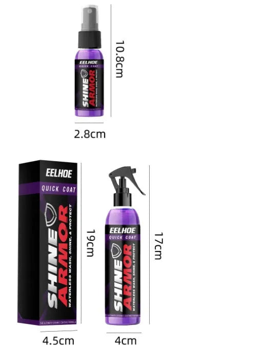 Automobile nano coating agent spray wax in 30ml and 100ml containers for hand application
