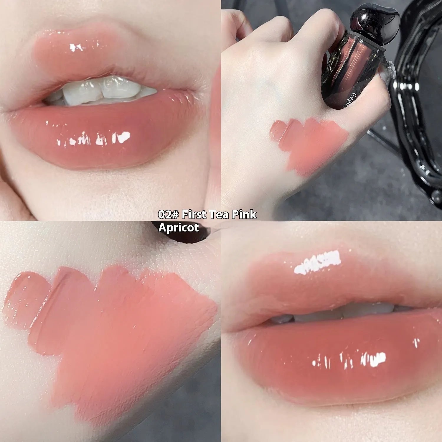 Glacier Lava Lip Lacquer in water-light mirror finish with colour correction properties
