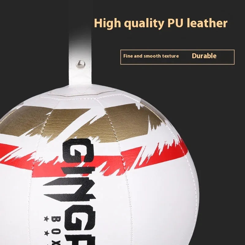 PU hanging boxing speed ball for reaction training in black, black and green, or white colours