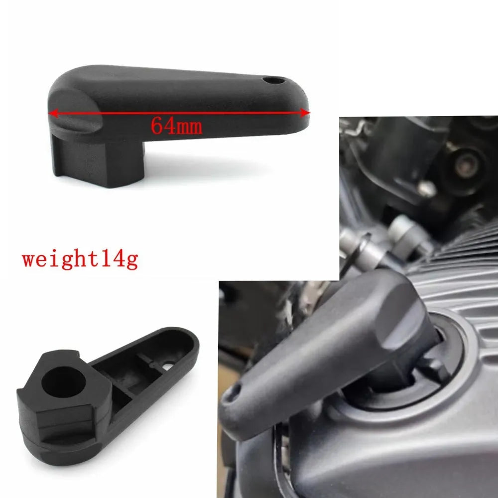 Black nylon quick release wrench for BMW R-series motorcycle oil caps