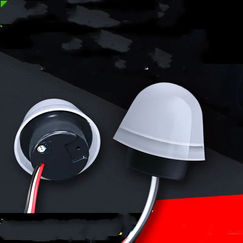 White automatic induction street lamp with 3-5 metre sensing range and 220V operation