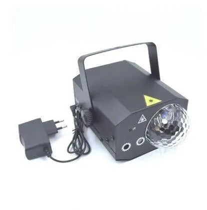 Black or white LED laser magic fan projection lamp for stage and party lighting