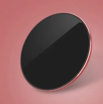 Ultra-thin aluminium alloy wireless charger in metallic colours with Micro USB port