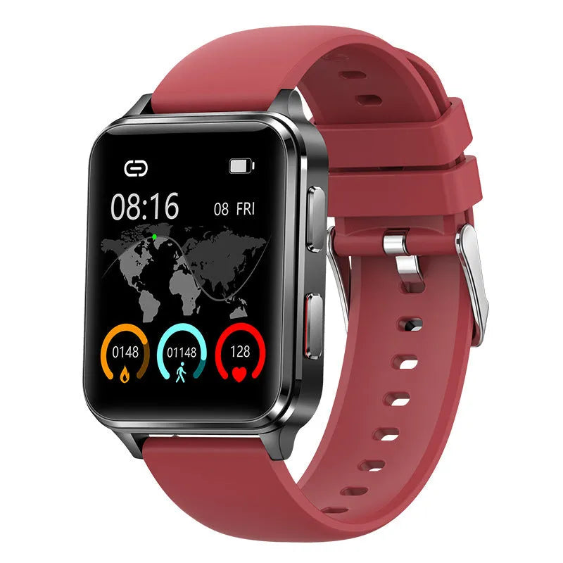 Air Type multi-sport watch with 1.70 inch screen on a blue silicone wristband