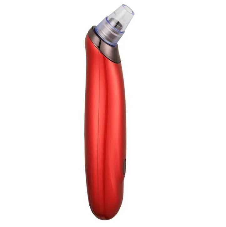 Electric blackhead remover device with four nozzle attachments in different colours