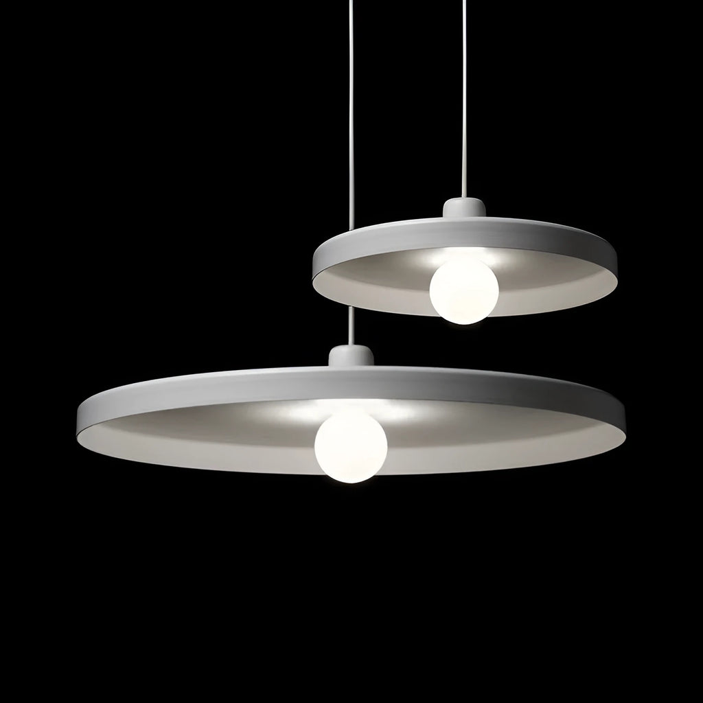 Black and white aluminium alloy restaurant chandelier pendant light in 35cm 50cm 60cm diameters