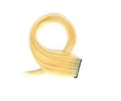 Gradient coloured long curly hair wig patch extension approximately 60cm in length