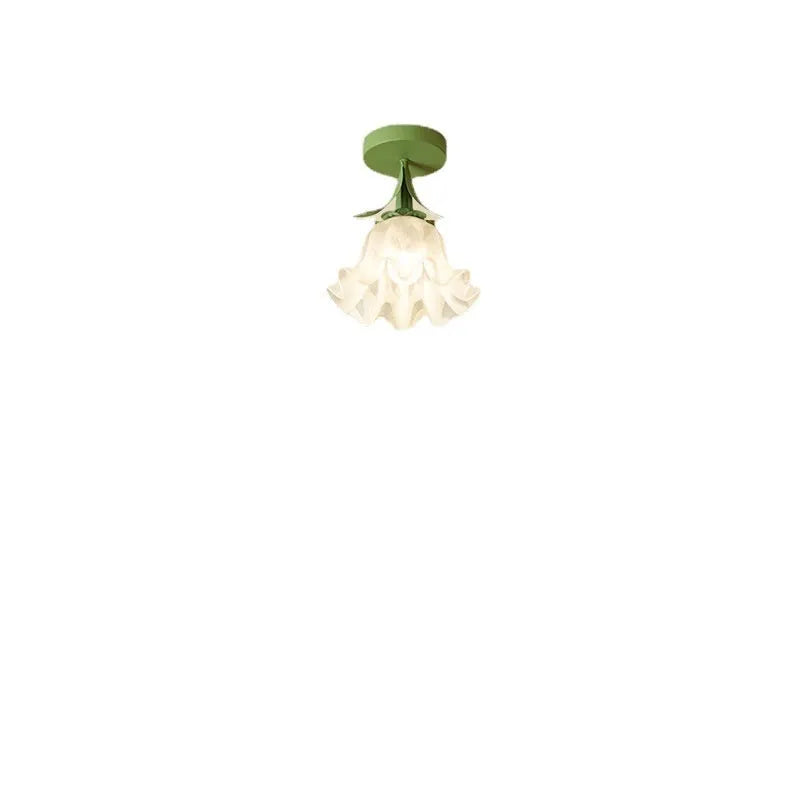 Cream-coloured Linglan flower style corridor aisle light with modern simple design.