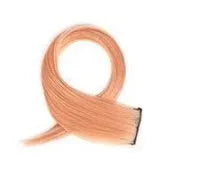Gradient coloured long curly hair wig patch extension approximately 60cm in length