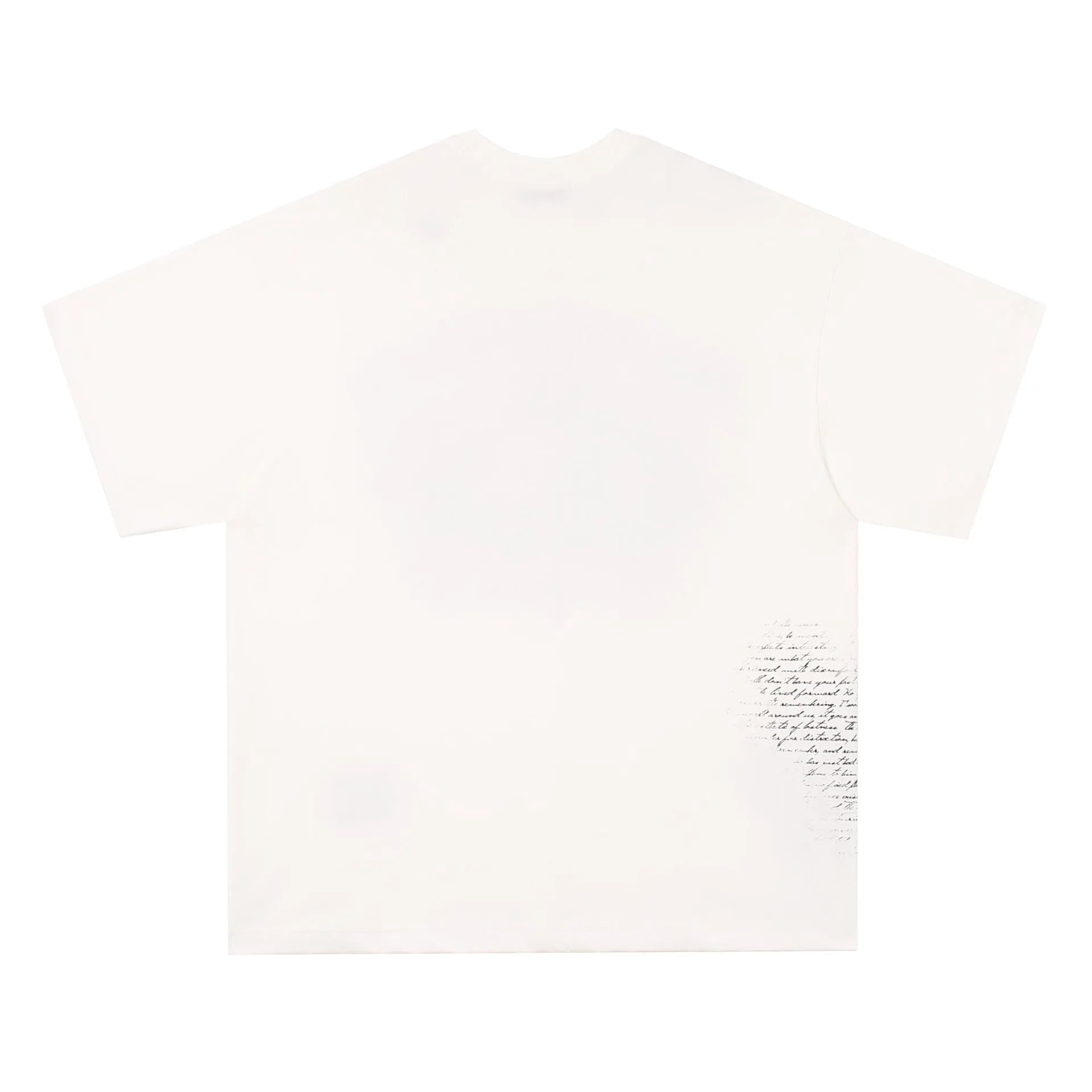 Black and white American retro hip hop gothic t-shirt with letter print pattern pure cotton short sleeve teen streetwear