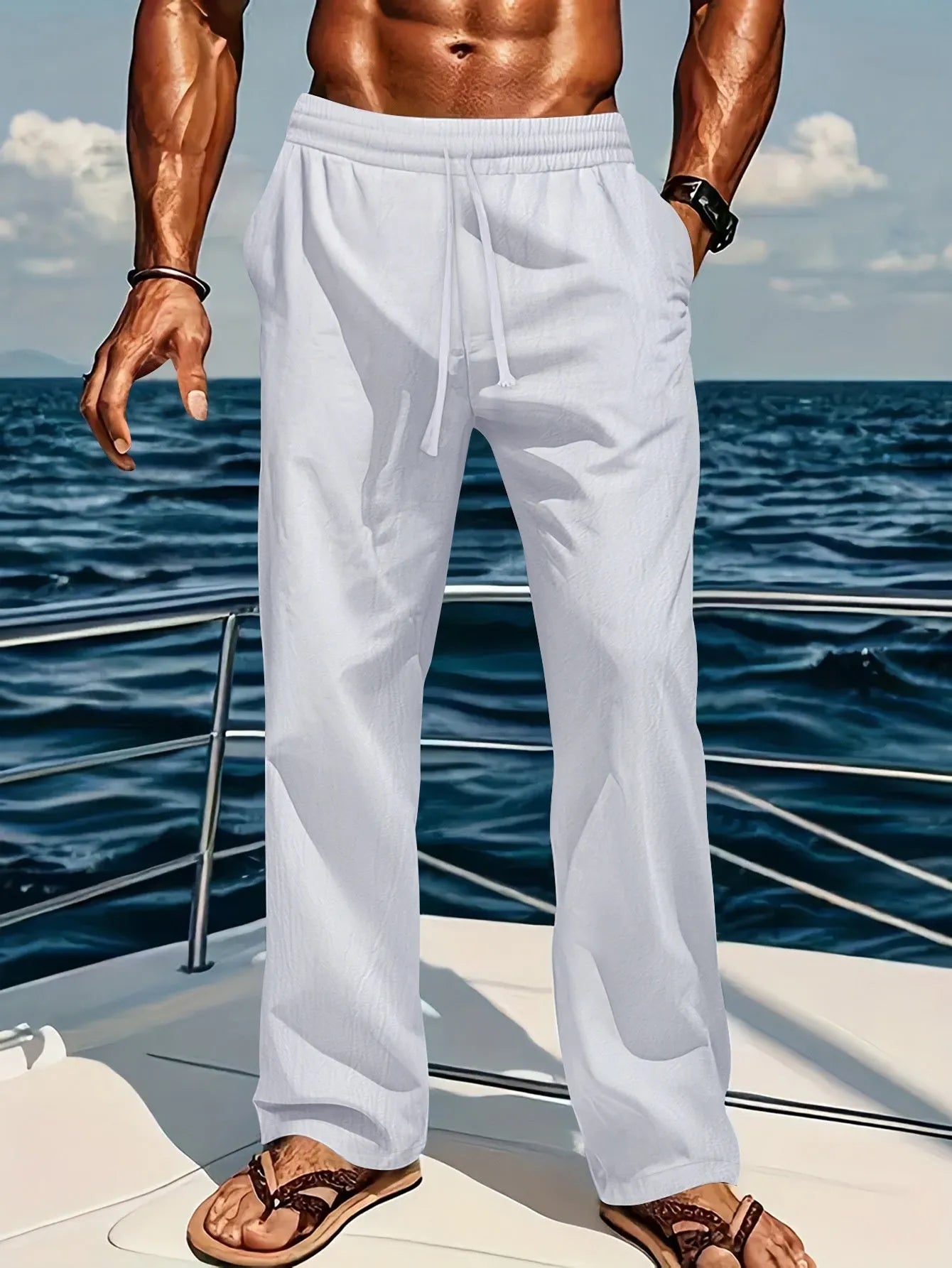 Man wearing a green washed cotton casual shirt in a regular fit, available with matching trousers.