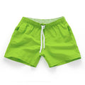 Men's polyester beach shorts in multiple colours with straight leg design for surfing and summer wear, available in sizes S to 4XL